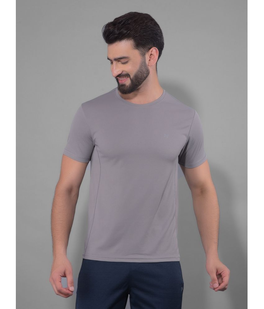     			Force NXT Grey Polyester Regular Fit Men's Sports T-Shirt ( Pack of 1 )