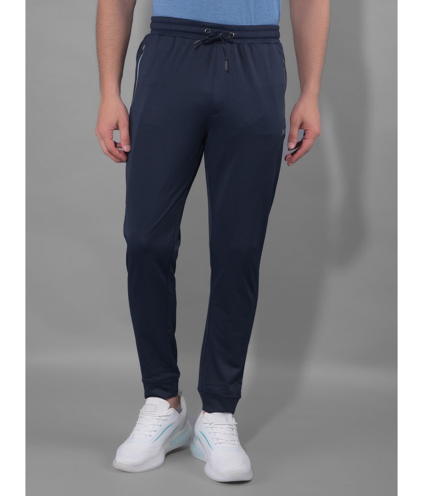     			Force NXT Navy Blue Polyester Men's Sports Trackpants ( Pack of 1 )