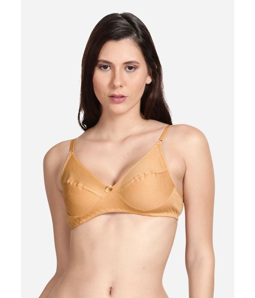     			Shyle Beige Cotton Non Padded Women's Everyday Bra ( Pack of 1 )