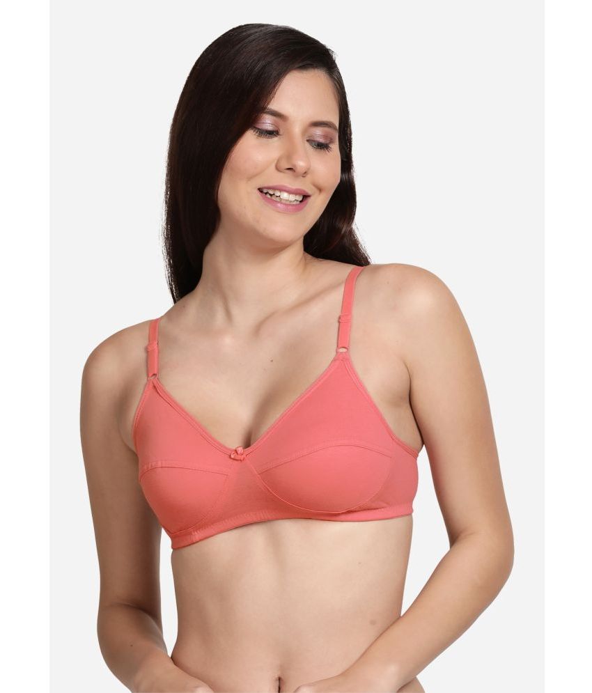     			Shyle Pink Cotton Non Padded Women's Everyday Bra ( Pack of 1 )