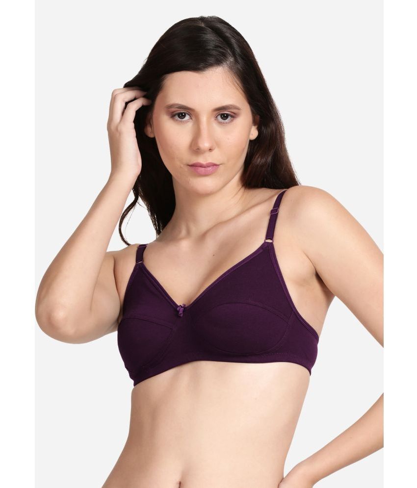     			Shyle Purple Cotton Non Padded Women's Everyday Bra ( Pack of 1 )