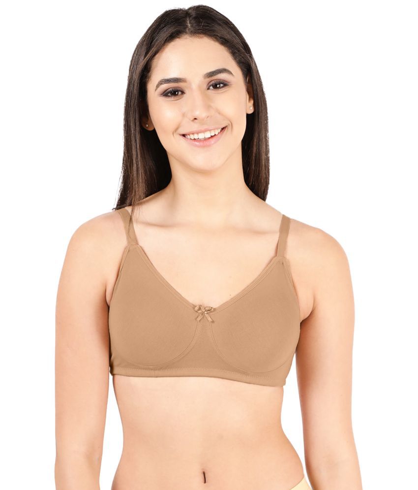     			Susie Beige Cotton Blend Non Padded Women's Everyday Bra ( Pack of 1 )