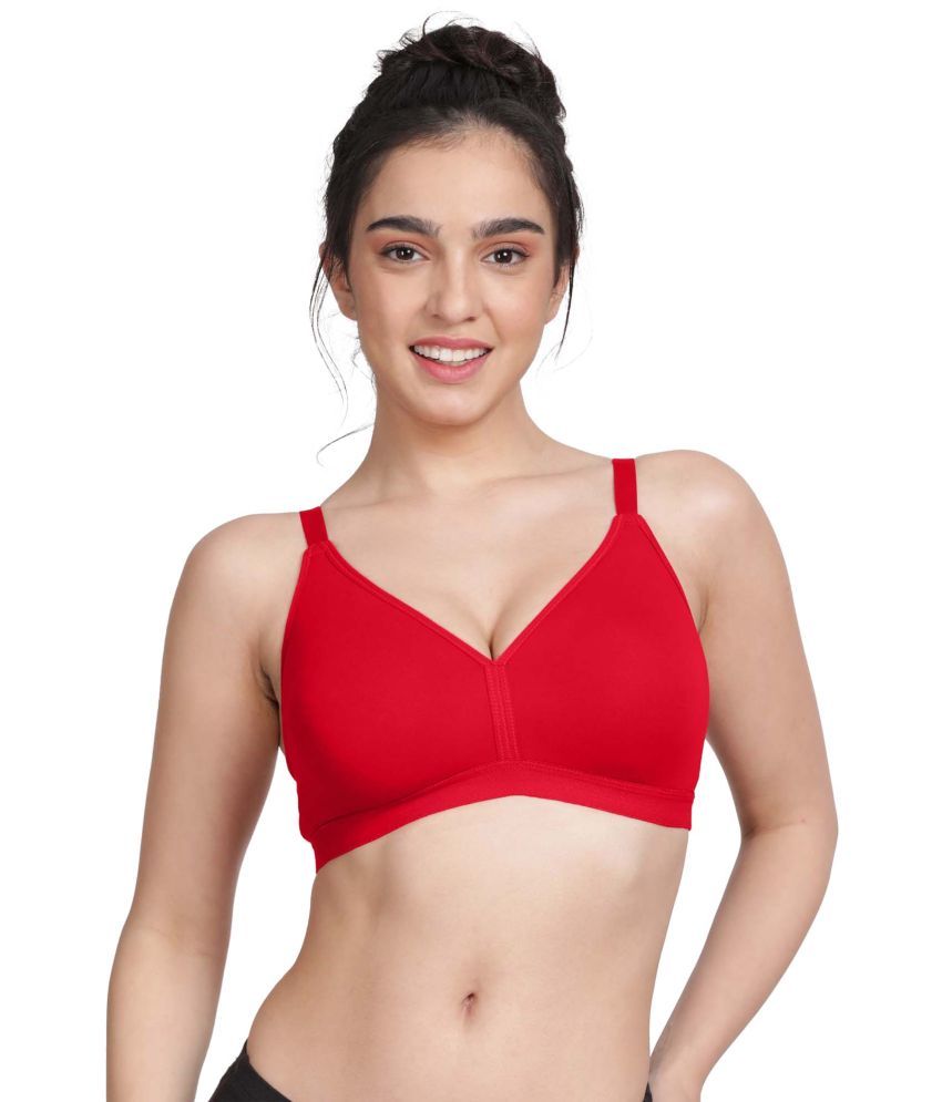     			Susie Cotton Blend Women's Everyday Bra ( Red ) EF006-FieryRed