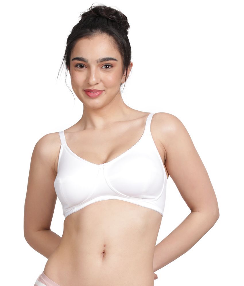     			Susie Cotton Blend Women's Plunge Bra ( White ) DI1006-Brightwhite