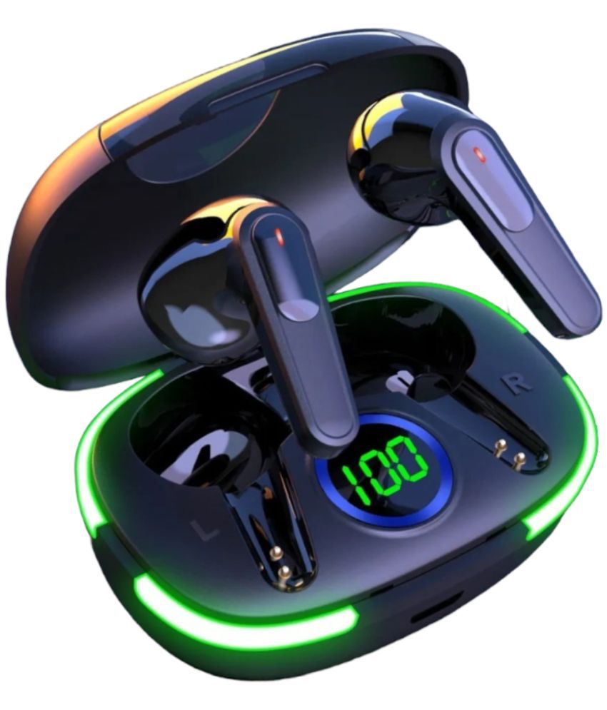    			VERONIC GAMO Gaming Earbuds Bluetooth True Wireless (TWS) In Ear 20 Hours Playback Powerfull bass,Fast charging IPX4(Splash & Sweat Proof) Black