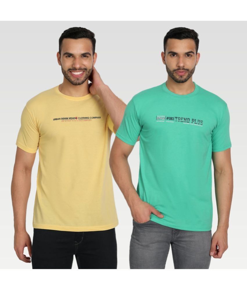     			Zeffit Pack of 2 Cotton Blend Regular Fit Men's T-Shirt ( Multicolor )