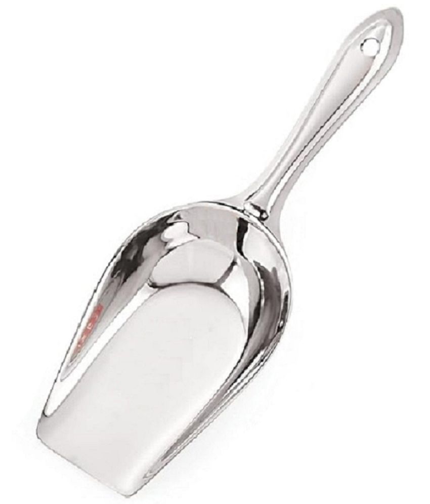     			Dynore Silver Stainless Steel 1 Aata Scoop ( Set of 1 )