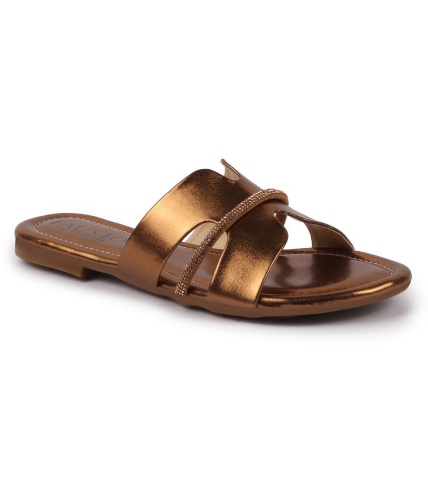     			Fausto Bronze Women's Flats