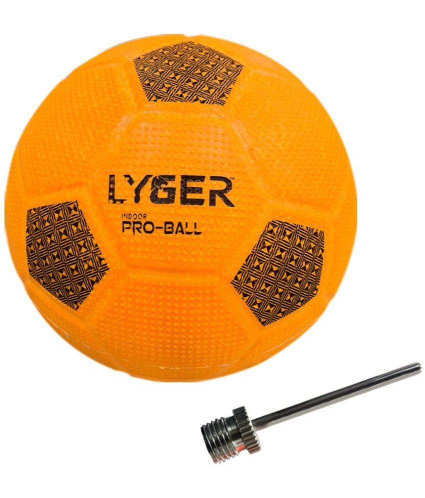     			LYGER Yellow Rubber Football ( Pack of 1 )