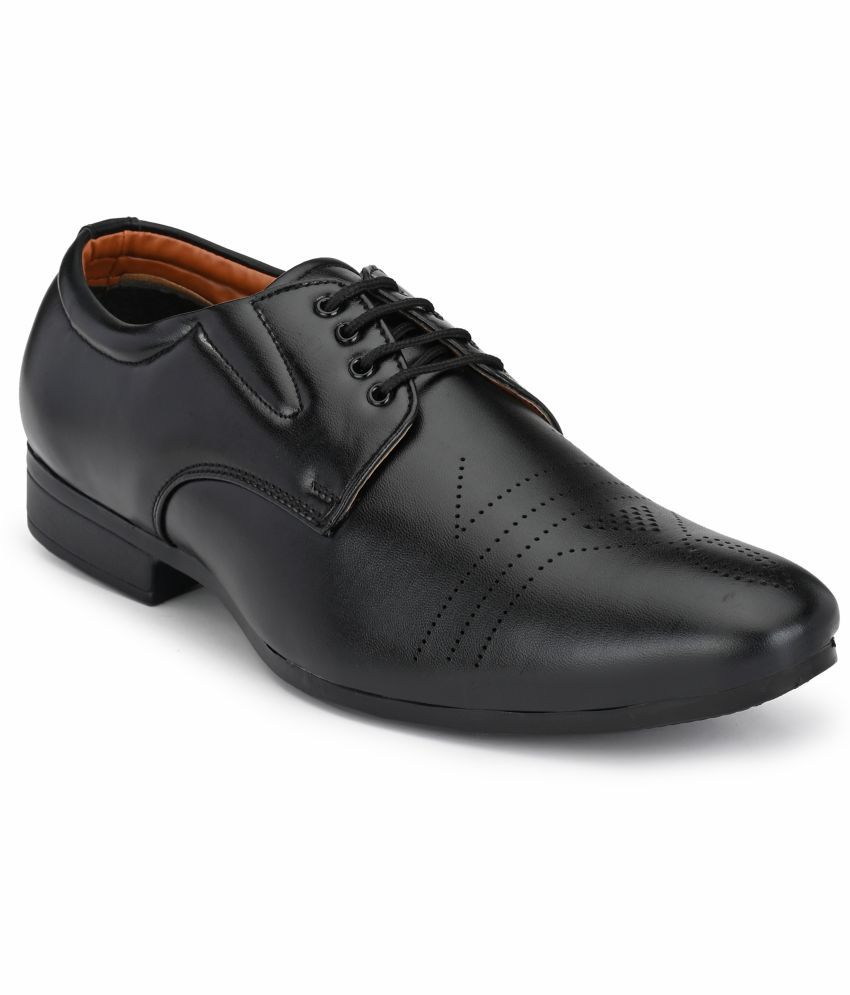     			RL Rocklin Men Black Men's Derby Formal Shoes