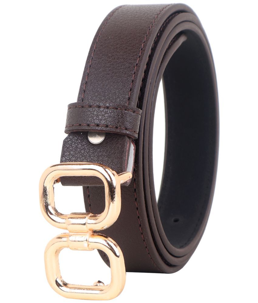     			Zacharias - Gold Faux Leather Men's Casual Belt ( Pack of 1 )