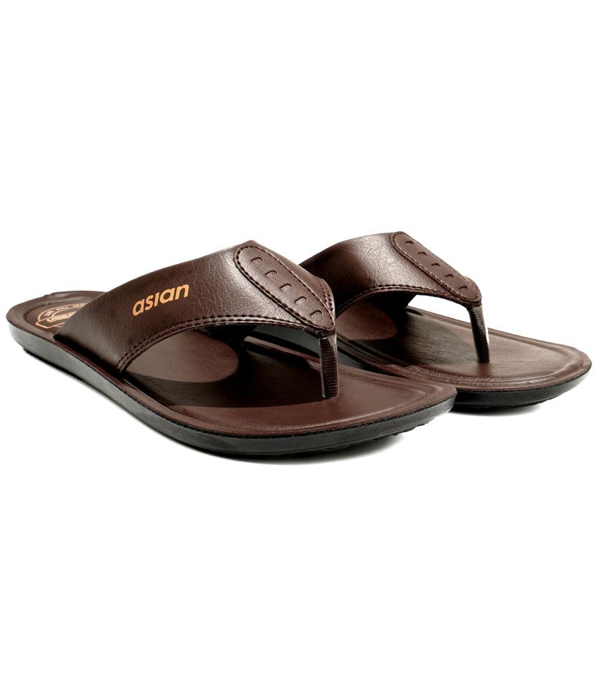     			ASIAN Brown Men's Daily Slipper