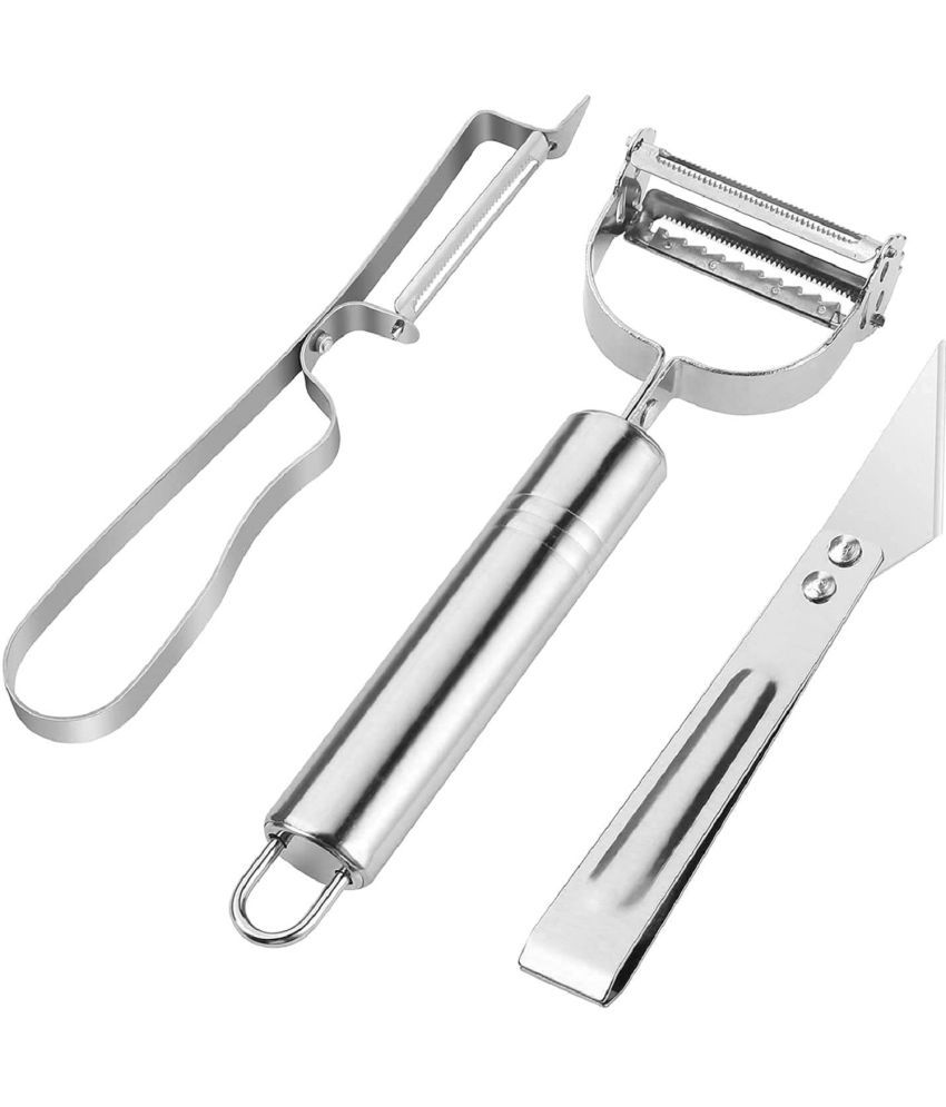     			GKBOSS Silver Stainless Steel 1 ( Set of 3 )