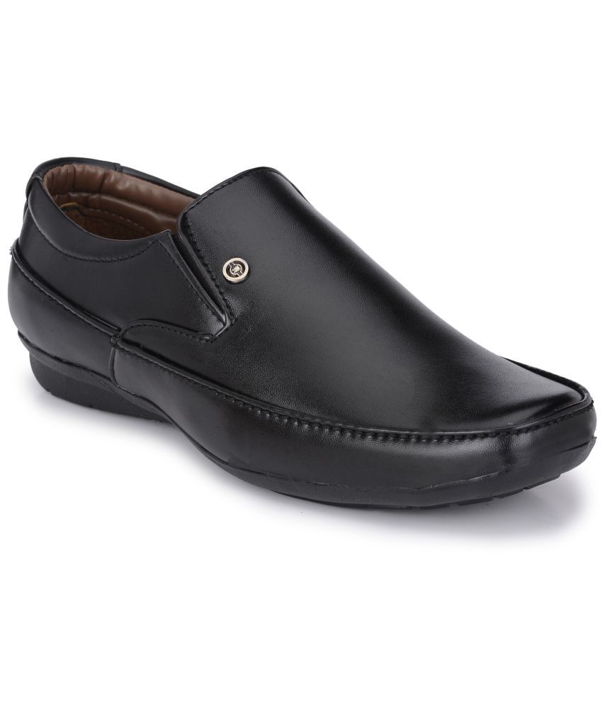     			RL Rocklin Men Black Men's Slip On Formal Shoes