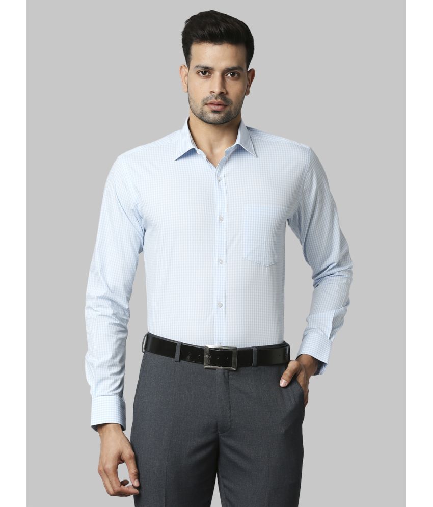     			Park Avenue Cotton Slim Fit Full Sleeves Men's Formal Shirt - Blue ( Pack of 1 )