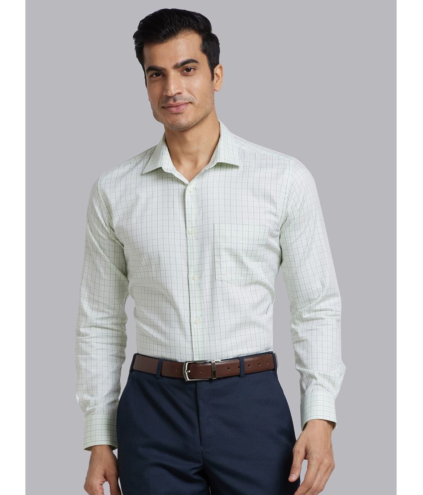     			Park Avenue Cotton Slim Fit Full Sleeves Men's Formal Shirt - Green ( Pack of 1 )