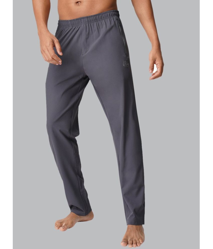     			U.S. Polo Assn. Grey Polyester Men's Trackpants ( Pack of 1 )