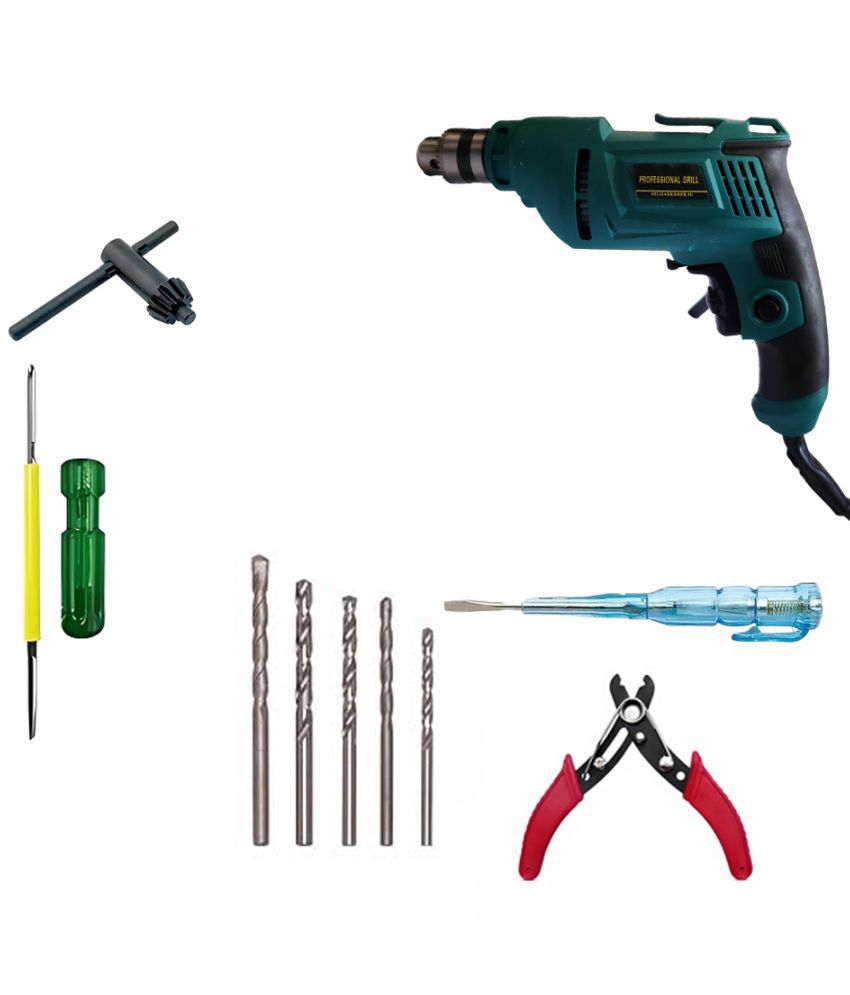    			Atrocitus - Kit of 6-598 550W 6 mm Corded Drill Machine with Bits