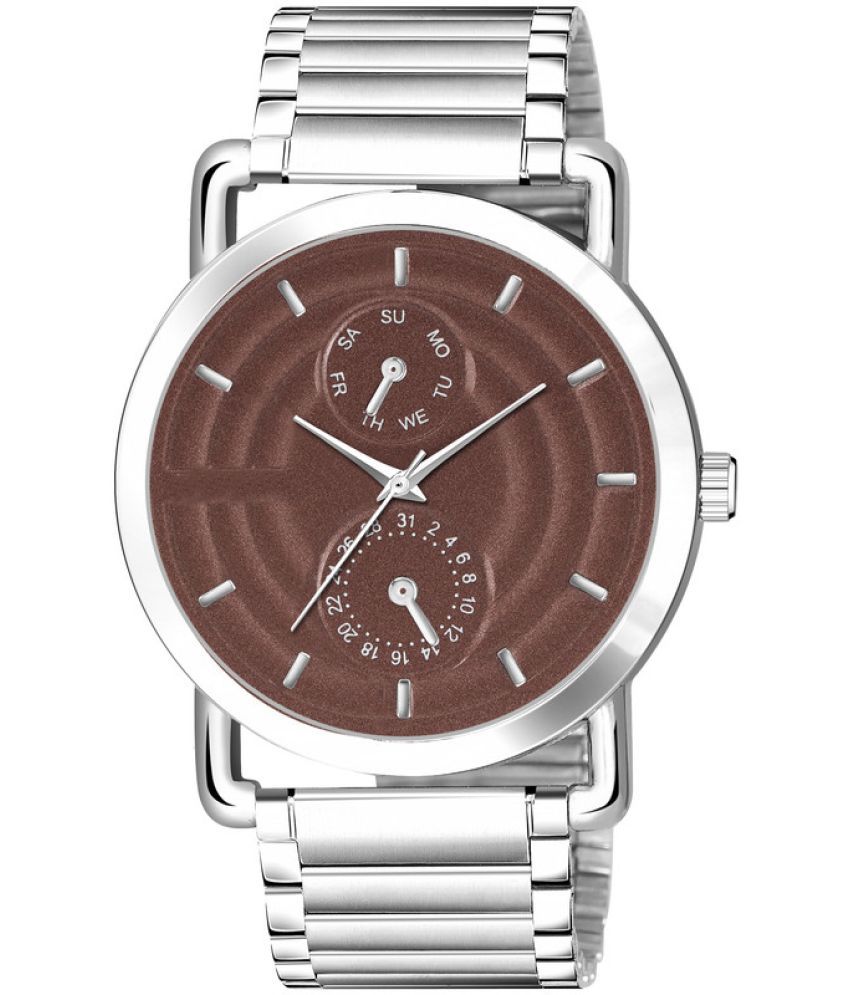     			Loretta Silver Metal Analog Men's Watch