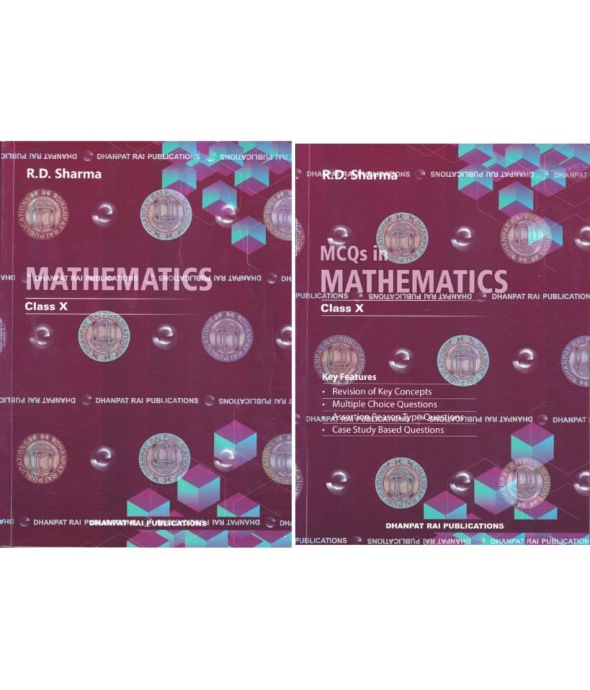     			Mathematics For Class 10 CBSC By R D Sharma Foe Session 2024 -2025 With MCQ Book (Pack of 2 Books Set)