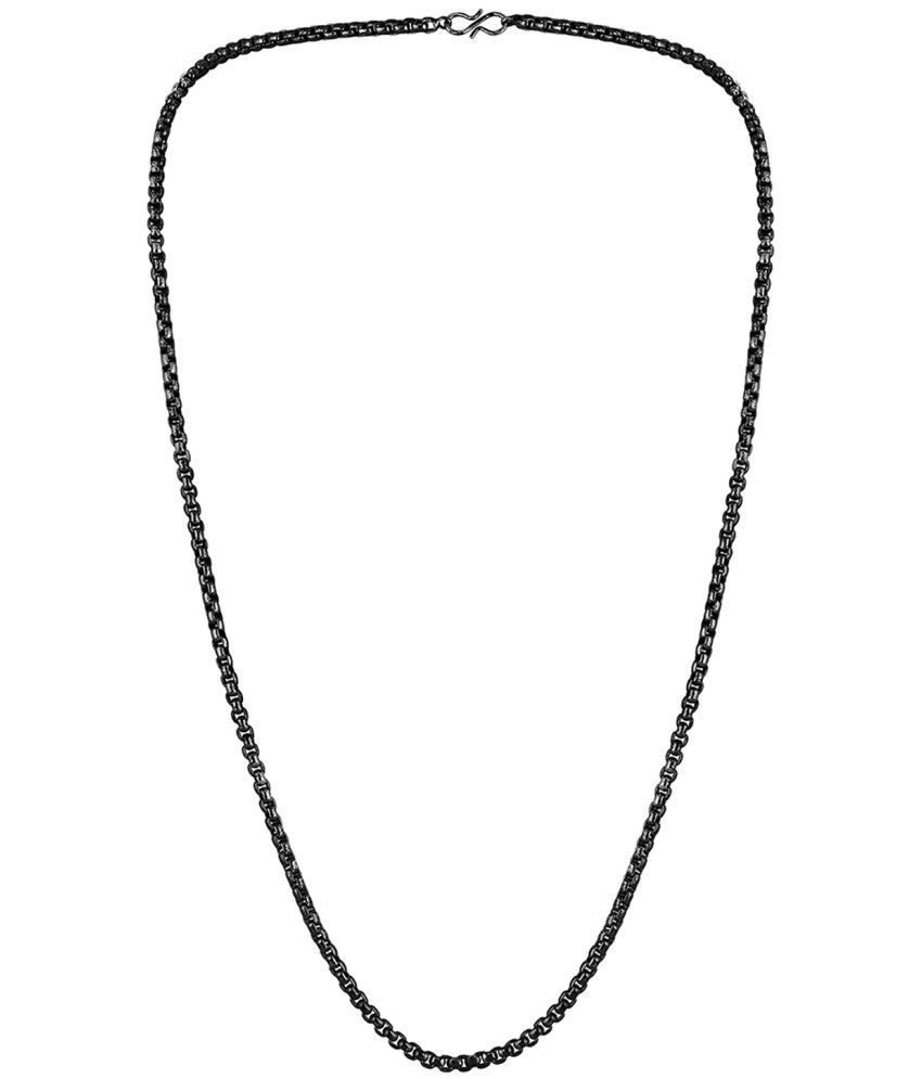     			Style Smith Oxidized Silver Alloy Chain ( Pack of 1 )