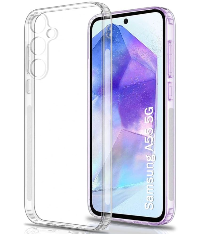     			Case Vault Covers Silicon Soft cases Compatible For Silicon Samsung Galaxy A55 5G ( Pack of 1 )