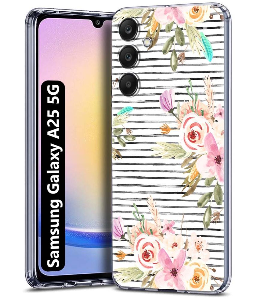     			Fashionury Multicolor Printed Back Cover Silicon Compatible For Samsung Galaxy A25 5G ( Pack of 1 )