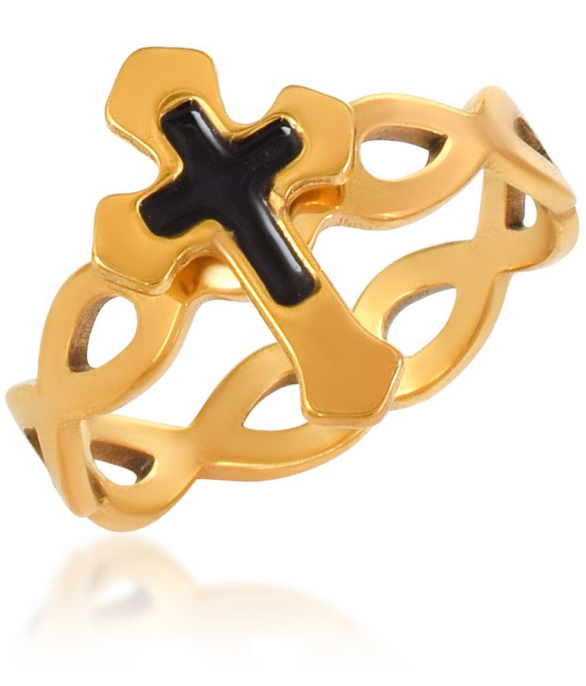     			Memoir Yellow Religious Ring ( Pack of 1 )