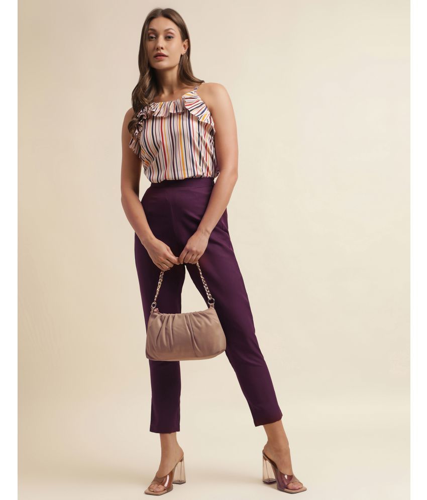     			Selvia Multicolor Striped Pant Top Set