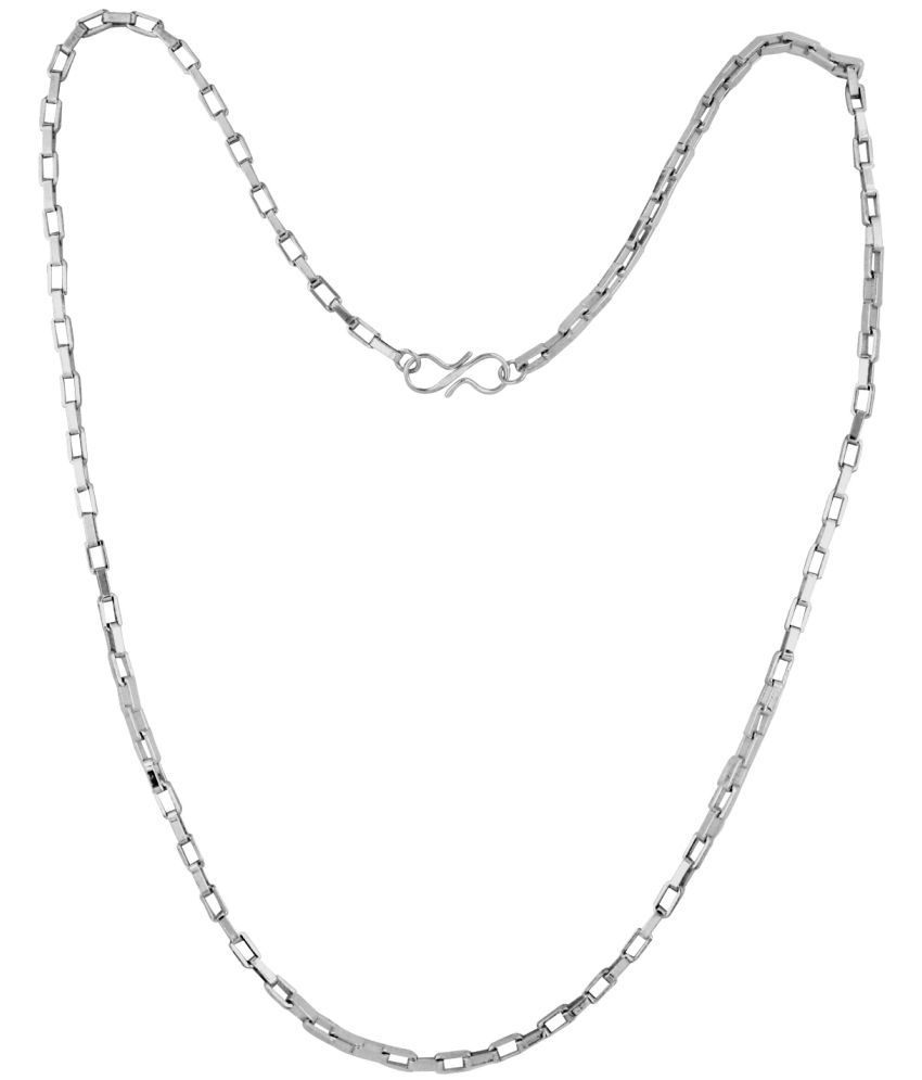     			Style Smith Rhodium Plated Alloy Chain ( Pack of 1 )
