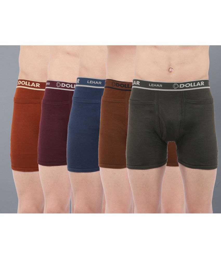     			Pack of 5 Dollar Multicolor Cotton Men's Trunks