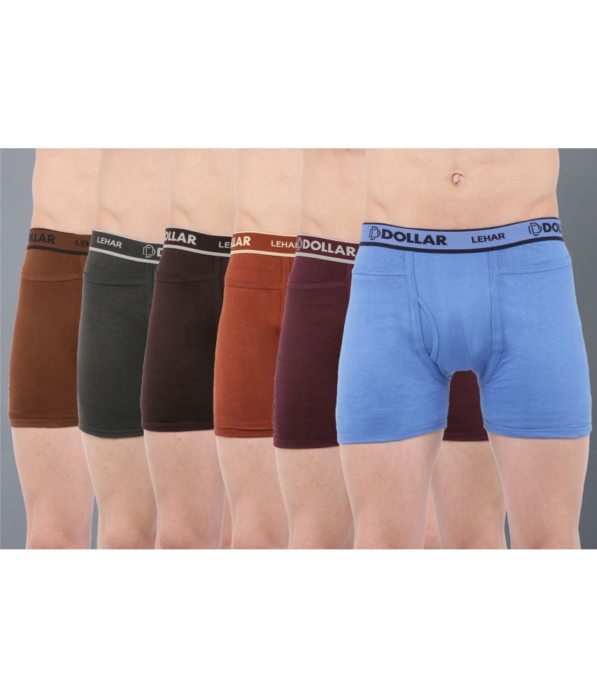     			Pack of 6 Dollar Multicolor Cotton Men's Trunks