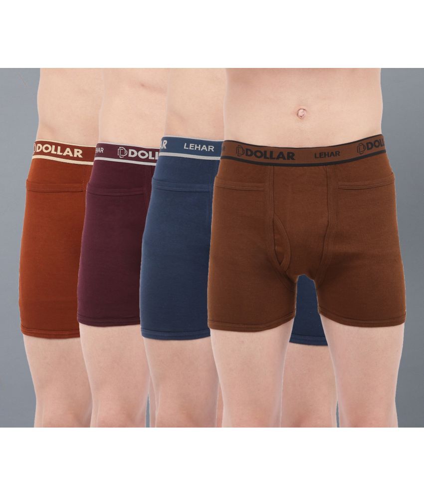     			Dollar Multicolor Cotton Men's Trunks ( Pack of 4 )