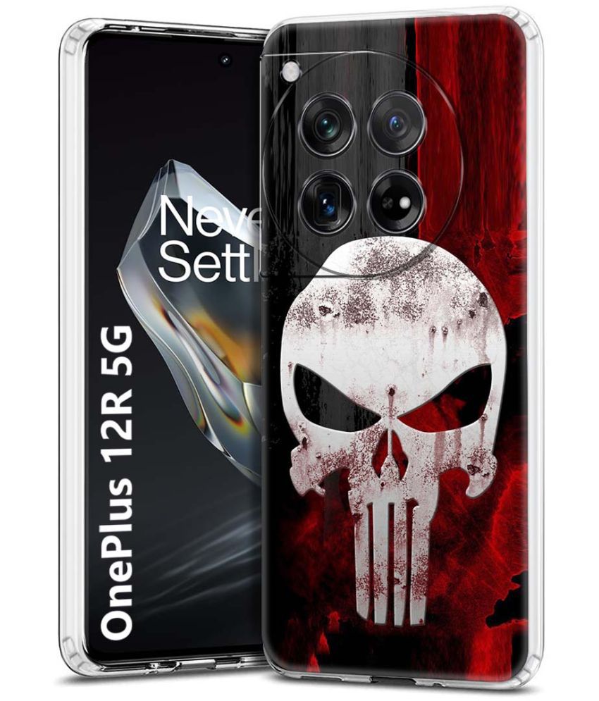     			Fashionury Multicolor Printed Back Cover Silicon Compatible For OnePlus 12R 5G ( Pack of 1 )