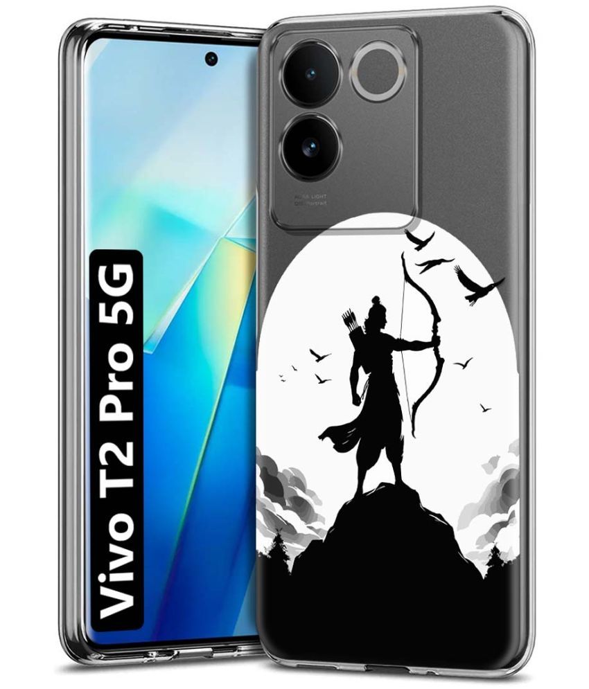     			Fashionury Multicolor Printed Back Cover Silicon Compatible For Vivo T2 Pro 5G ( Pack of 1 )