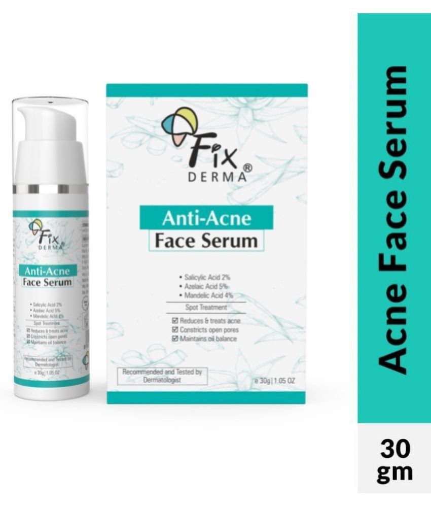     			Fixderma Face Serum Azelaic Acid Acne Removal For All Skin Type ( Pack of 1 )