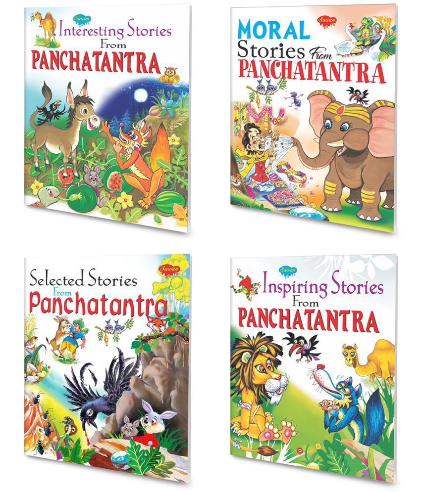     			Interesting Stories From Panchatantra, Moral Stories From Panchatantra, Selected Stories From Panchatantra, Inspiring Stories From Panchatantra | 4 Story Books By Sawan (Paperback, Manoj Publications Editorial Board)