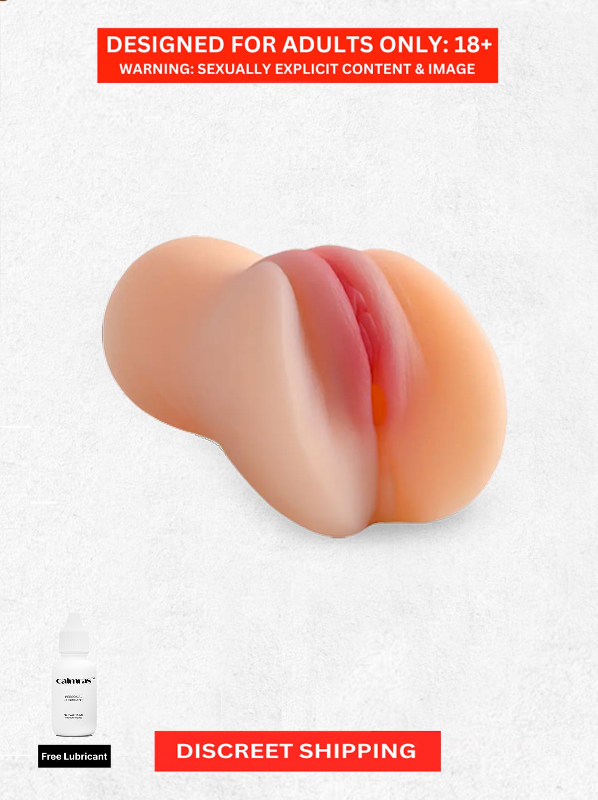     			Silicone Men's Masturbators- Life-Like Realistic Stroker Pocket Pussy for Men with Free Calmras Lube