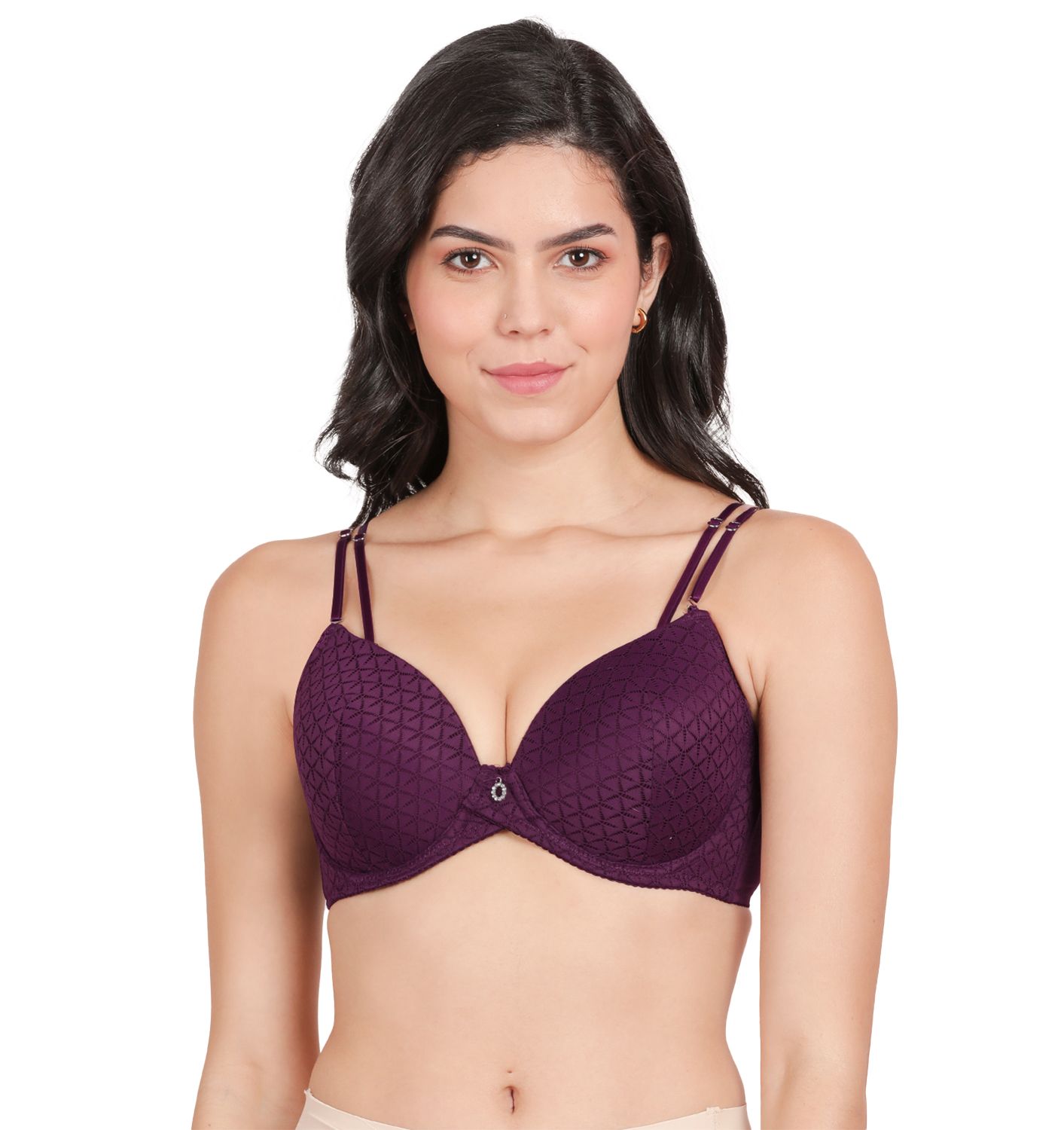     			Susie Nylon Women's Balconette Bra ( Purple ) S045-DeepPurple