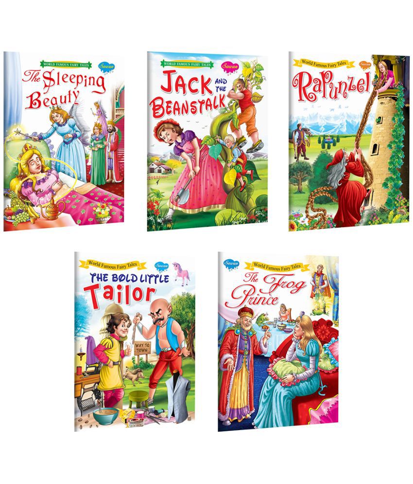     			The Sleeping Beauty, Jack And The Beanstalk, Rapunzel, The Bold Little Tailor, The Frog Princess | 5 World Famous Story Books By Sawan (Paperback, Manoj Publications Editorial Board)