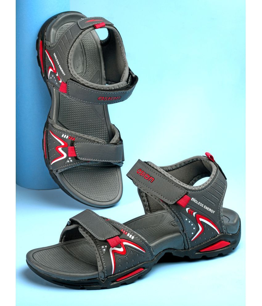     			ASIAN - Dark Grey Men's Sandals