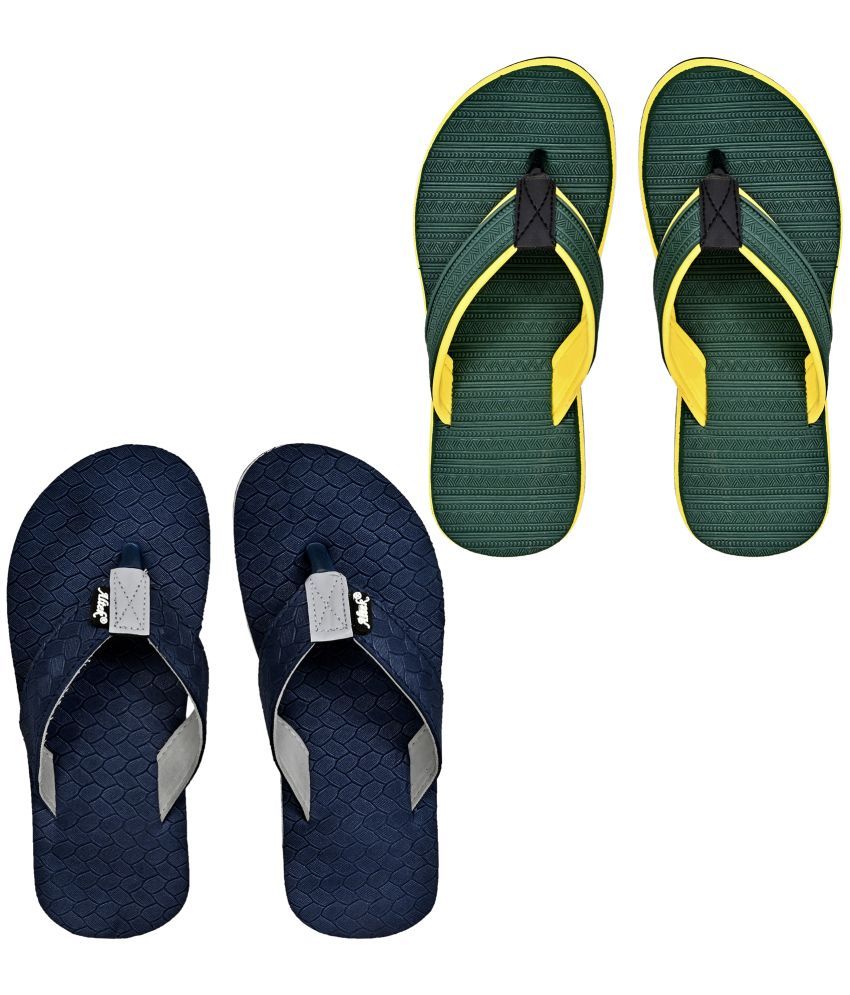     			Altek Navy Men's Thong Flip Flop