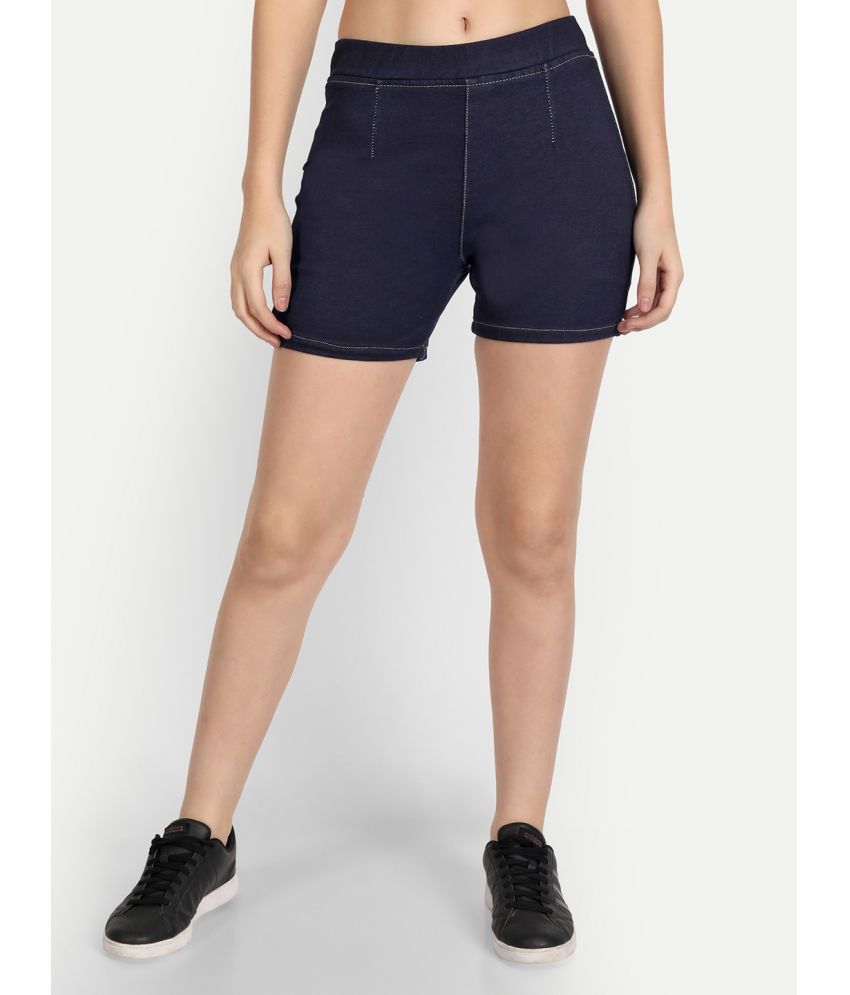     			AngelFab Denim Cut-Offs - Navy