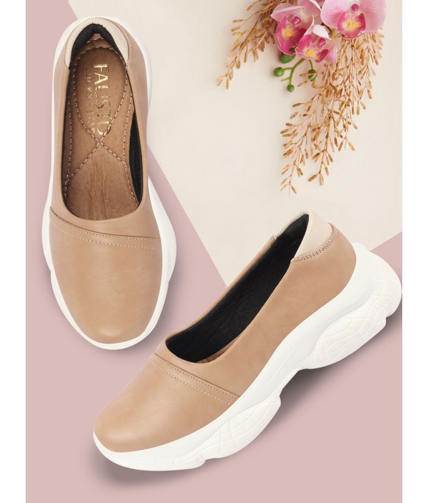     			Fausto Beige Women's Slip On