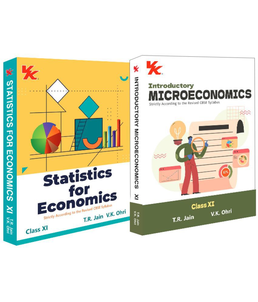     			Introductory Microeconomics and Statistics for Economics Class 11 (Set of 2) | CBSE (NCERT Solved) | Examination 2023-2024 | By TR Jain & VK Ohri