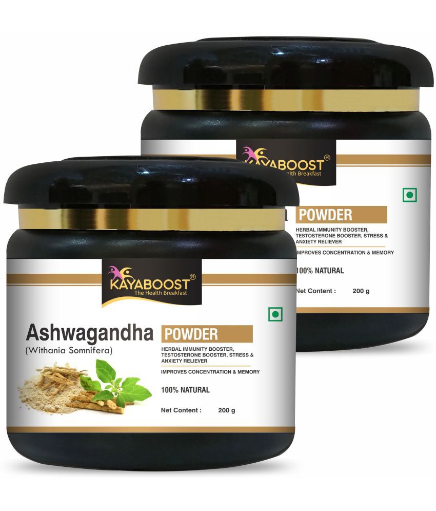     			KAYABOOST Organic Ashwagandha Powder - 200 g, Pack of 2 (400 g)