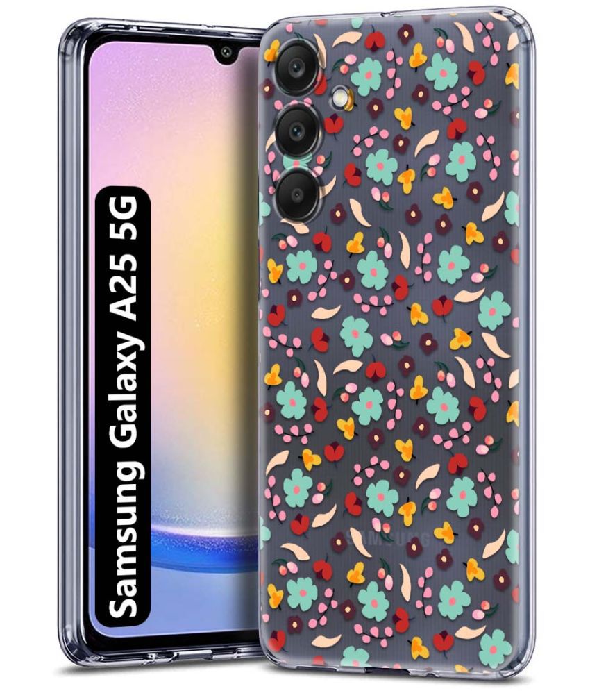     			NBOX Multicolor Printed Back Cover Silicon Compatible For Samsung Galaxy A25 5G ( Pack of 1 )
