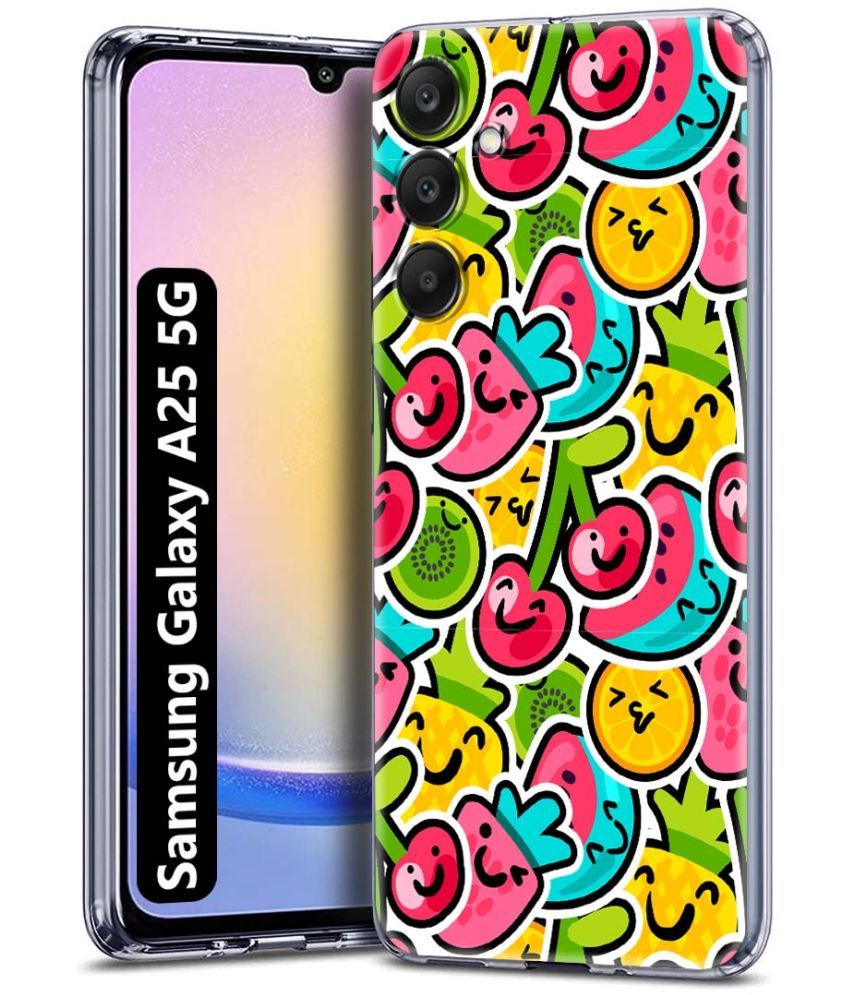     			NBOX Multicolor Printed Back Cover Silicon Compatible For Samsung Galaxy A25 5G ( Pack of 1 )