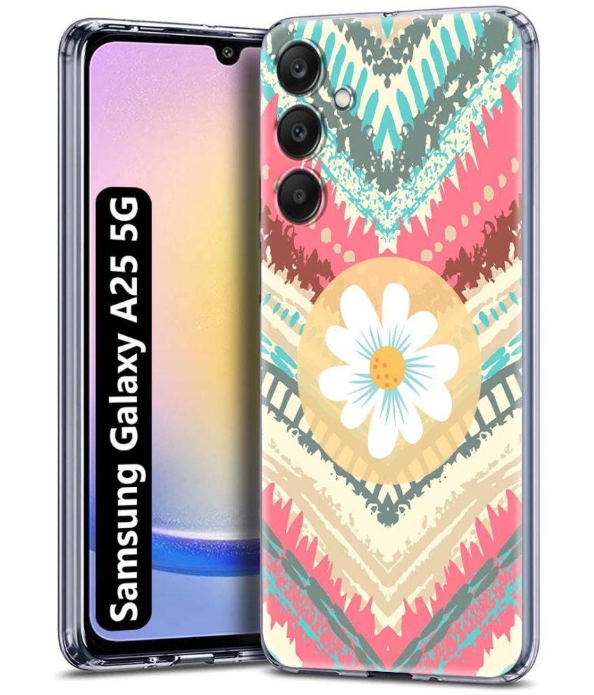     			NBOX Multicolor Printed Back Cover Silicon Compatible For Samsung Galaxy A25 5G ( Pack of 1 )