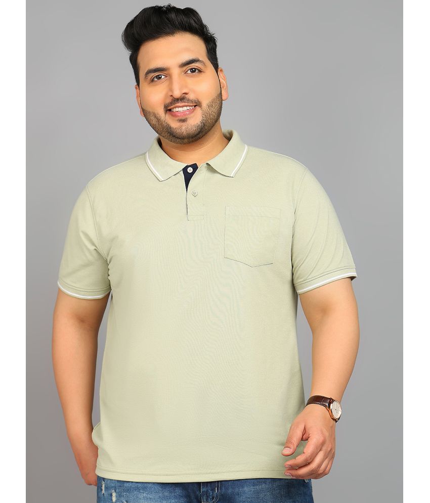     			XPLUMP Cotton Blend Regular Fit Solid Half Sleeves Men's Polo T Shirt - Green ( Pack of 1 )